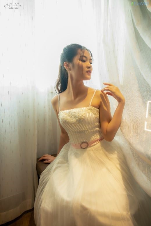 Ngọc Sang trong buổi chụp ảnh tại stuido