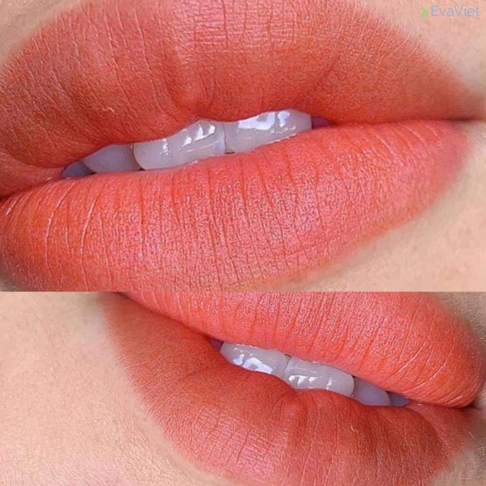 Tác phẩm phun môi tại Vũ Như Trang Beauty Academy