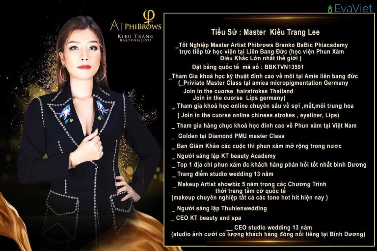 Master Kiều Trang Lee – Cô gái trẻ đa tài và nhưng thành quả sáng giá trong lĩnh vực làm đẹp