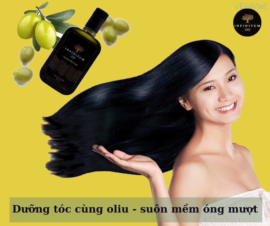 Kiên trì dùng dầu ô liu để có một mái tóc chắc khỏe